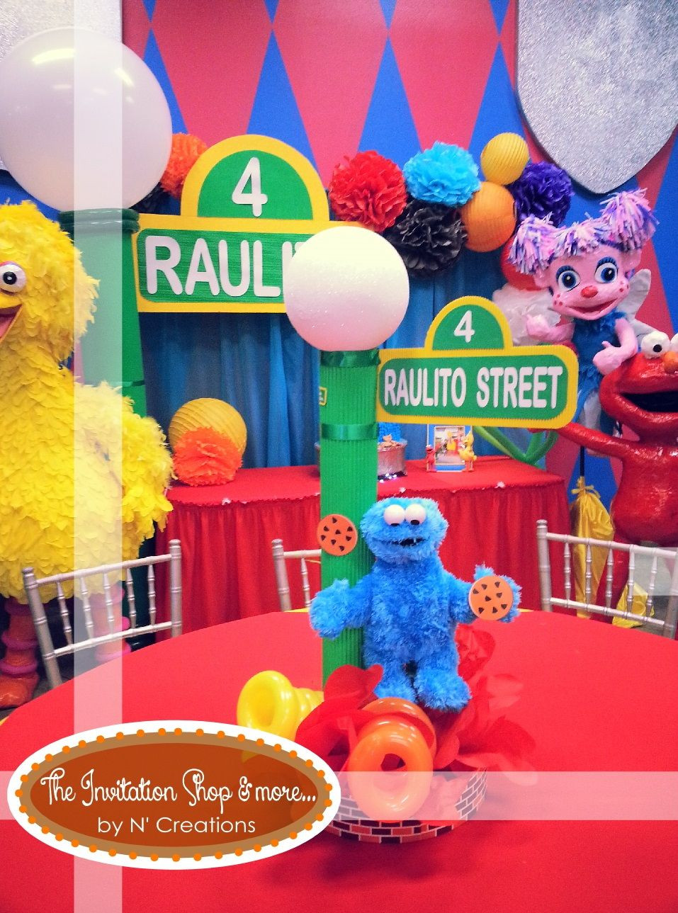 Sesame Street Centerpieces Birthday Party
 Adorable Sesame Street CENTERPIECES Party ideas