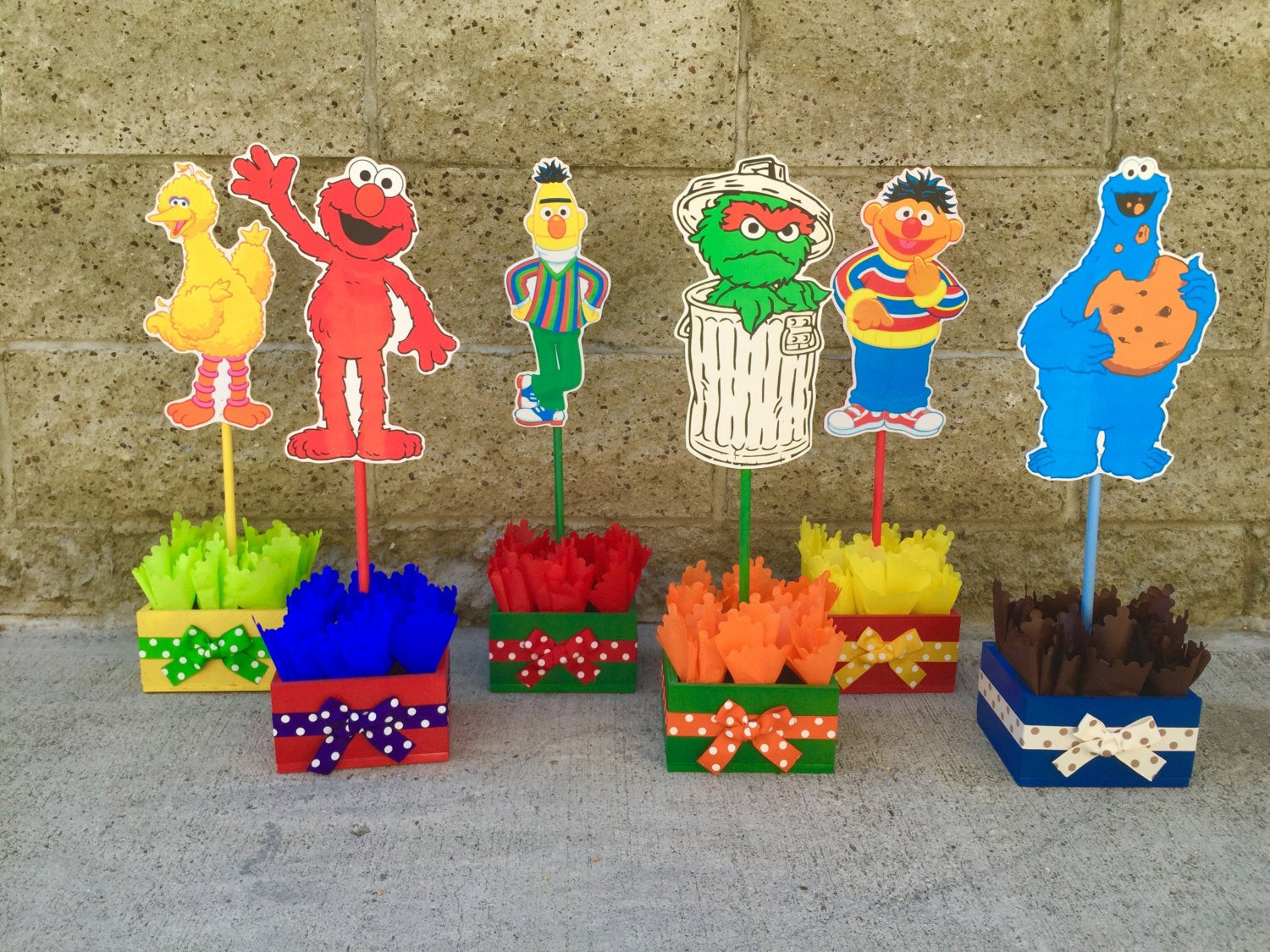 Sesame Street Centerpieces Birthday Party
 Sesame Street Birthday Centerpiece Decoration Elmo Cookie