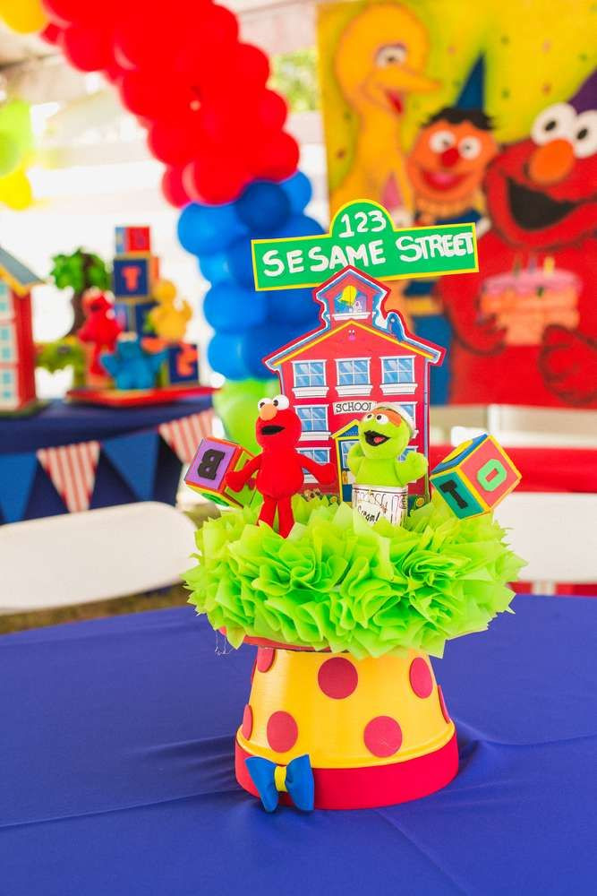 Sesame Street Centerpieces Birthday Party
 Sesame Street birthday party decorations See more party