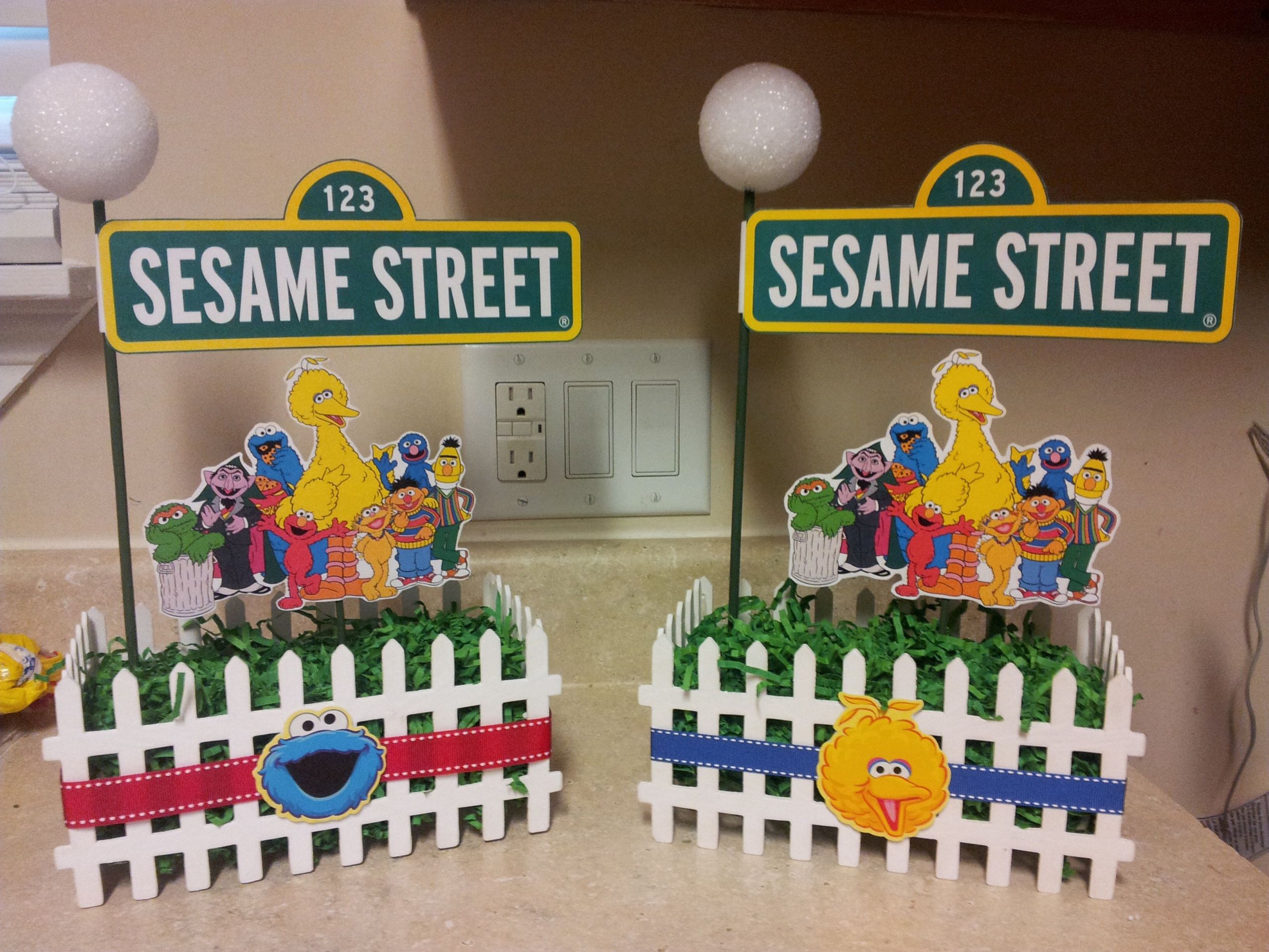 Sesame Street Centerpieces Birthday Party
 Sesame Street centerpieces