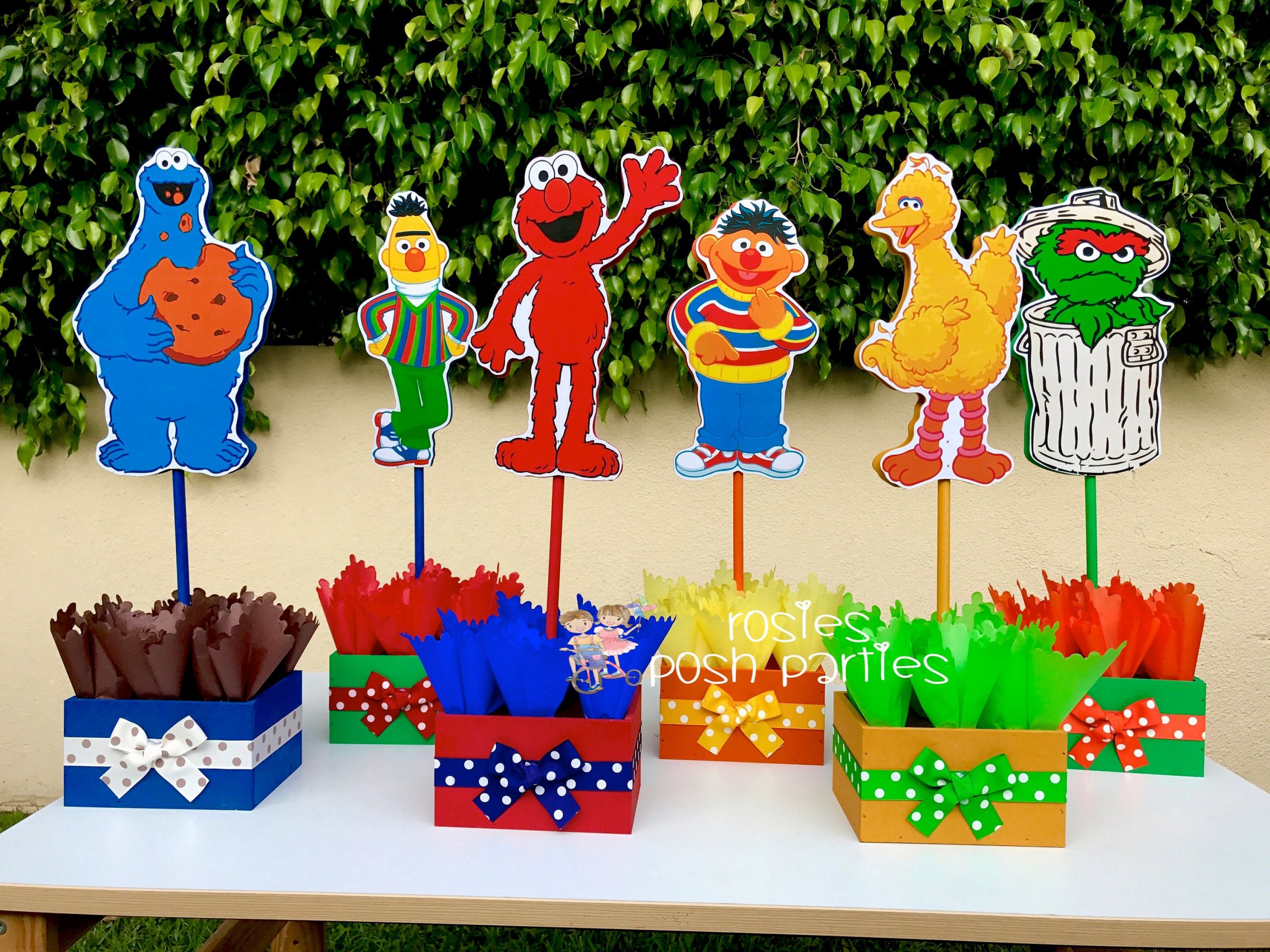 Sesame Street Centerpieces Birthday Party
 Sesame Street Birthday Centerpiece Decoration Elmo Cookie