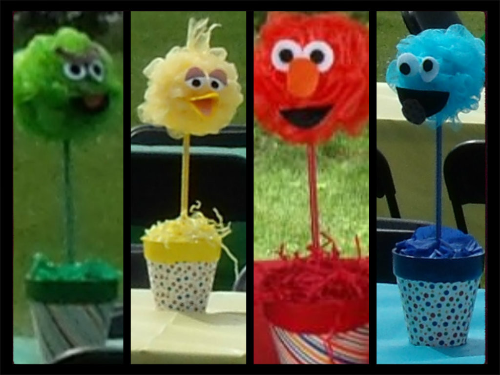Sesame Street Centerpieces Birthday Party
 With A Little Help From My Friends Sesame Street