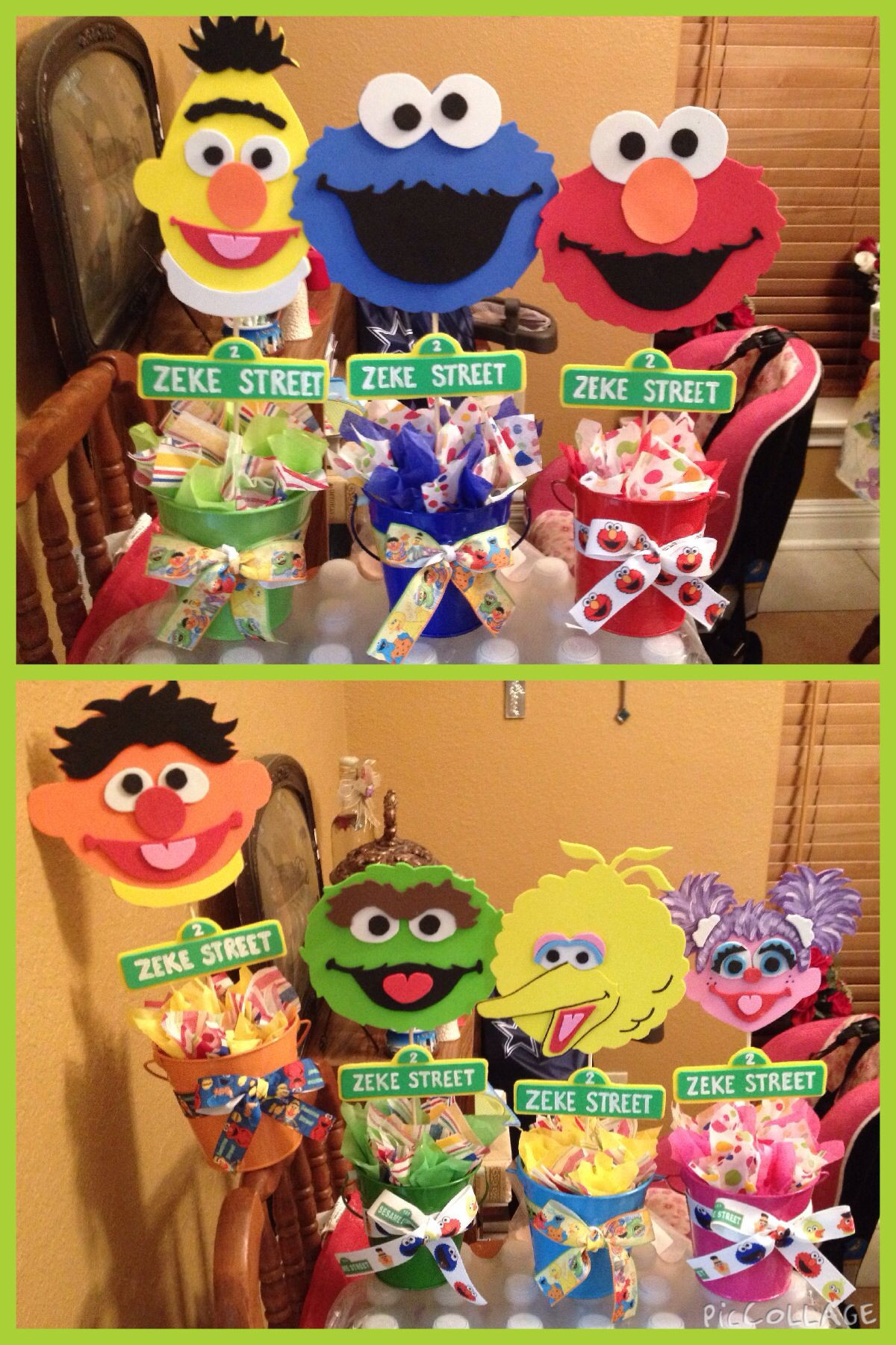 Sesame Street Centerpieces Birthday Party
 Sesame Street table decorations for my son s party