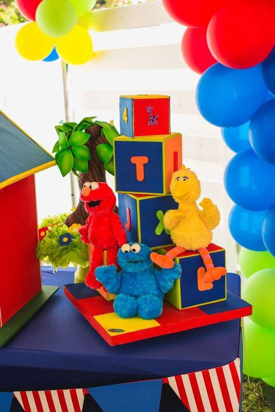 Sesame Street Centerpieces Birthday Party
 Sesame Street Birthday Party Ideas