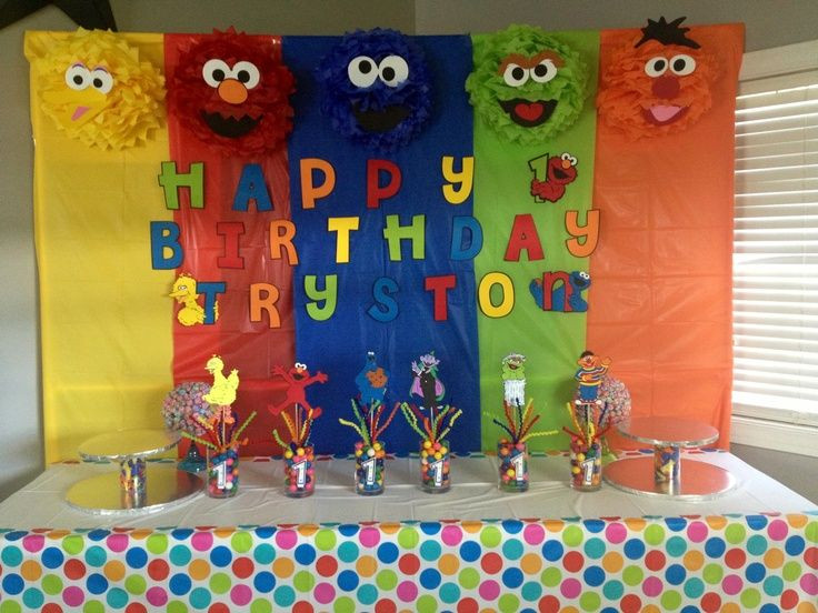 Sesame Street Centerpieces Birthday Party
 diy sesame street birthday party ideas Google Search