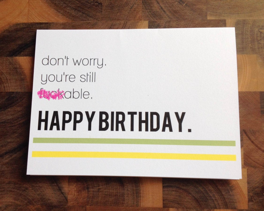 Sexy Birthday Card
 Funny Birthday Card Naughty Birthday Card Adult by