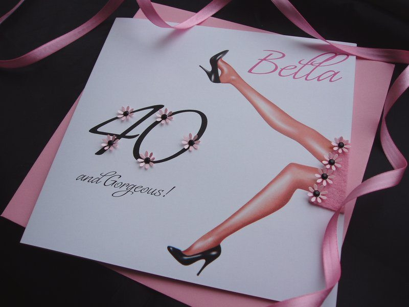 Sexy Birthday Card
 y Legs Birthday Card Handmade Cards Pink & Posh