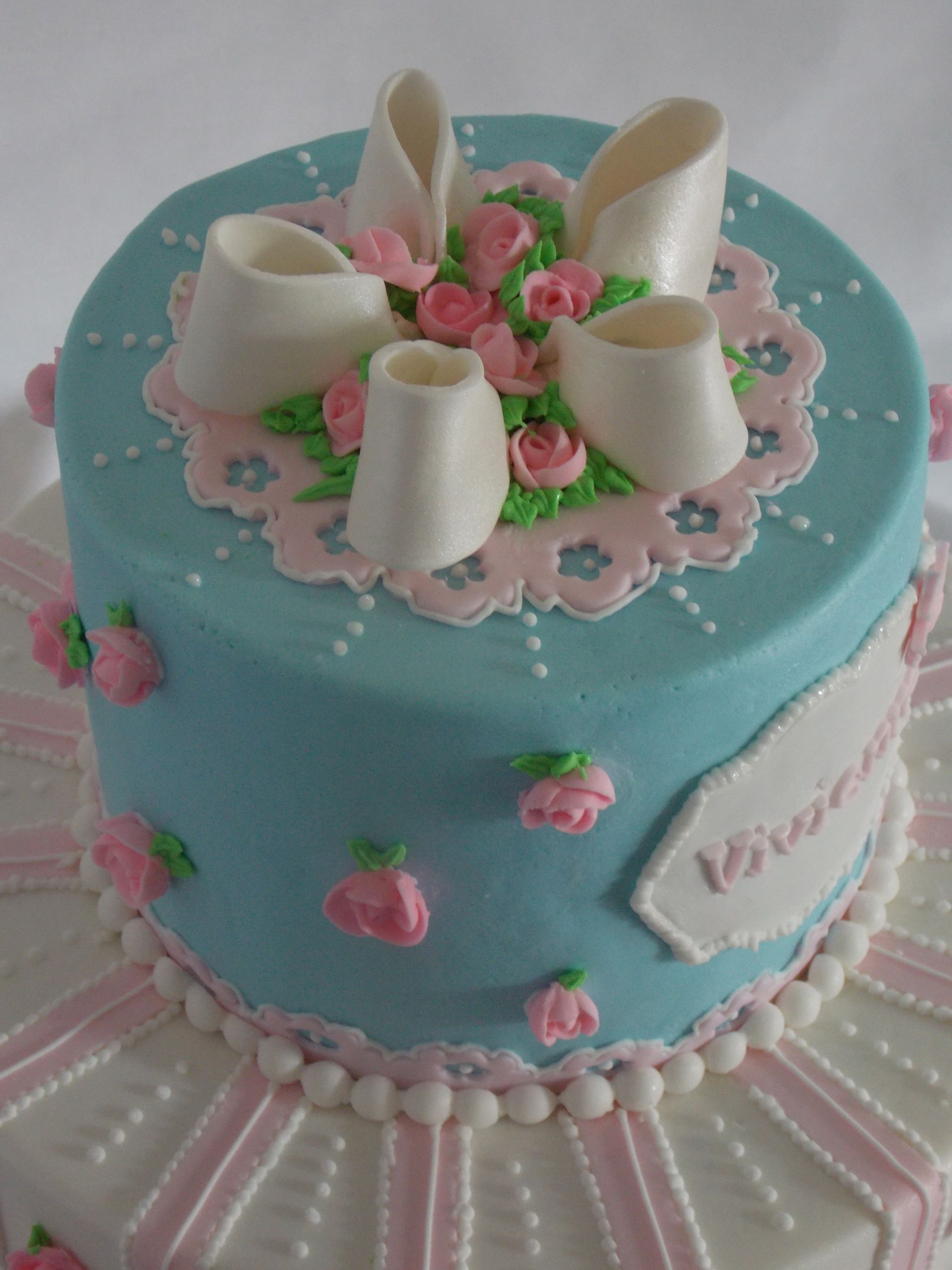 Shabby Chic Birthday Cake
 Shabby Chic Birthday Cake Royal Icing Roses This Was My