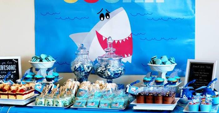 Shark Birthday Party Supplies
 Kara s Party Ideas Shark Themed Birthday Party Ideas