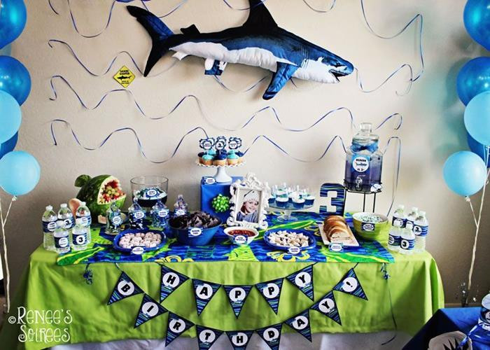 Shark Birthday Party Supplies
 Kara s Party Ideas Shark Party via Kara’s Party Ideas