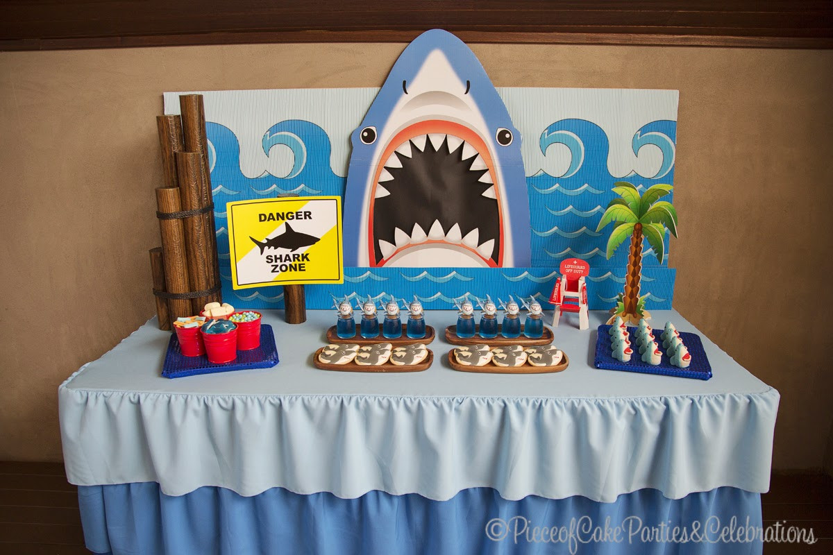 Shark Birthday Party Supplies
 Piece of Cake Declan s 5th Birthday Shark Theme