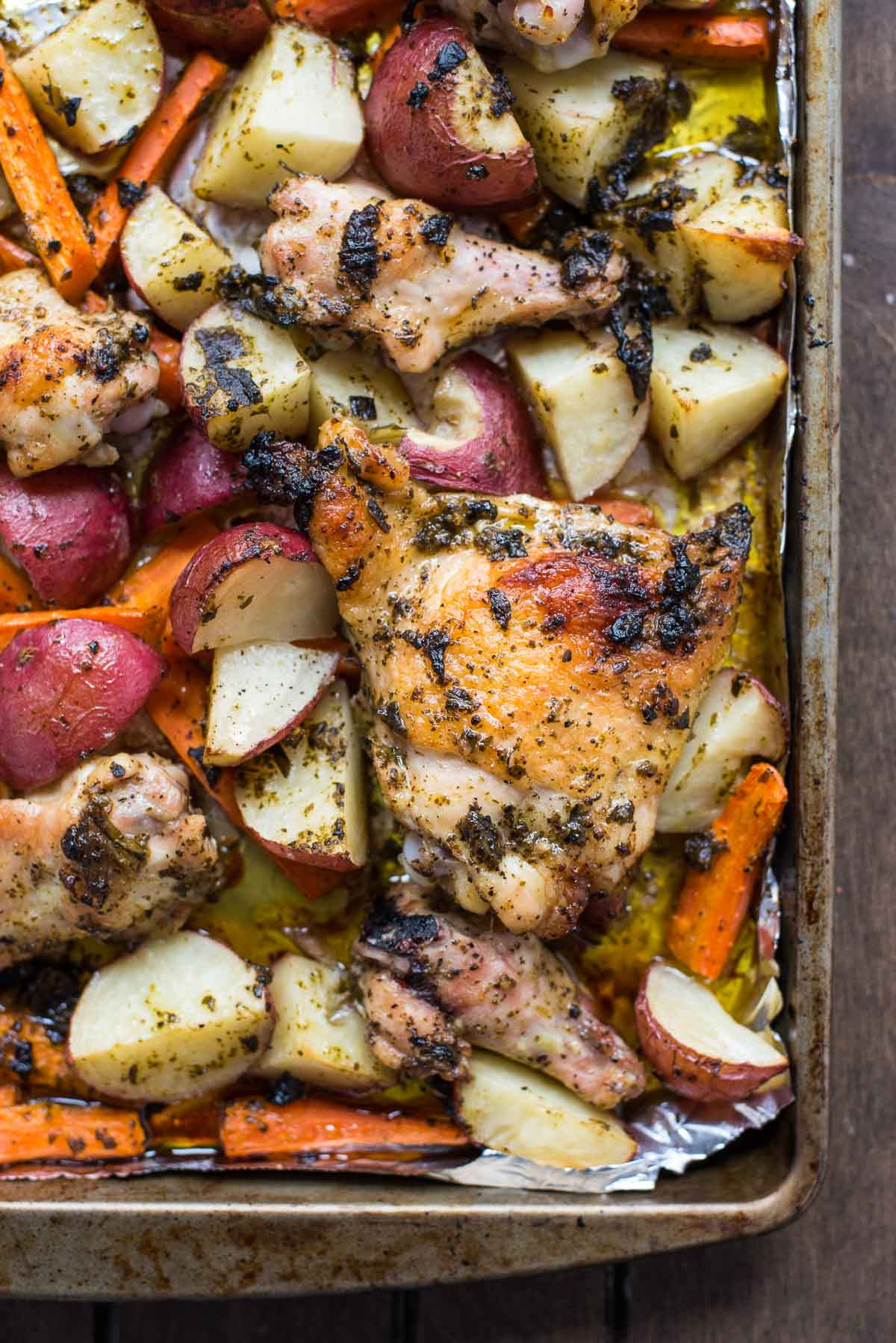 Sheet Pan Dinners Chicken Thighs
 Sheet Pan Pesto Chicken and Ve ables