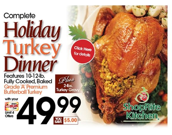 Shoprite Holiday Dinners
 ShopRite of Brookfield "Turkey Dinner" in 2019