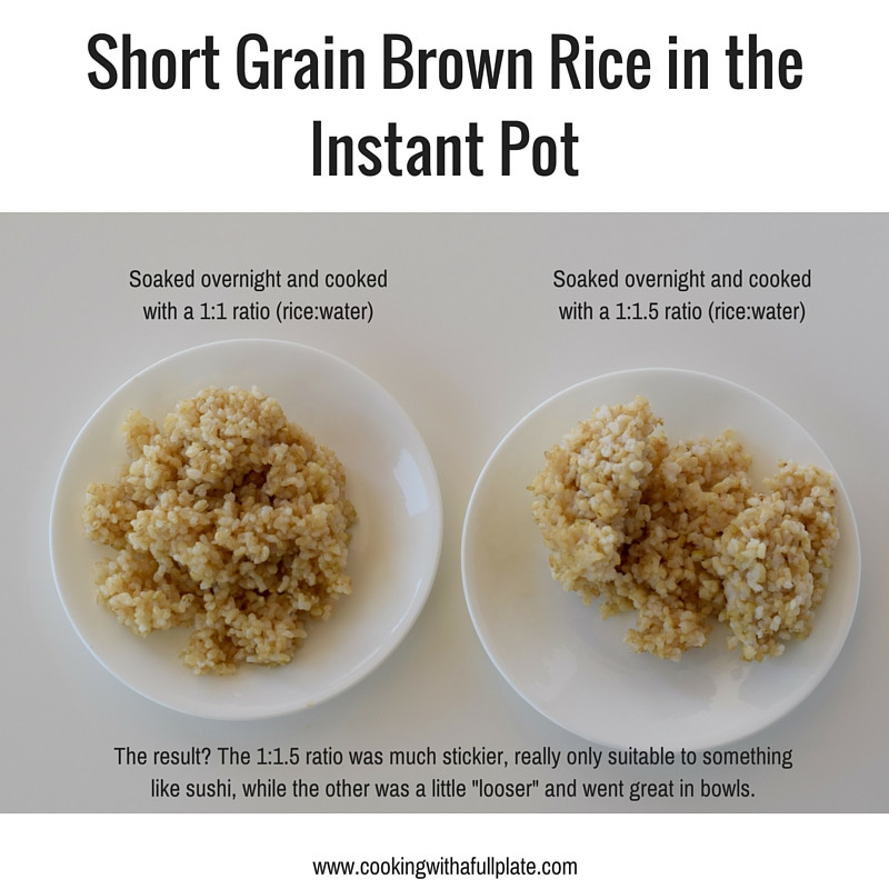 Short Grain Brown Rice Nutrition
 How to Cook Soaked Brown Rice in your Instant Pot