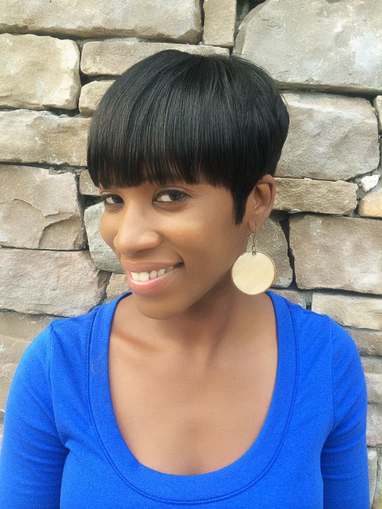 Short Mushroom Hairstyles
 Pin on Short styles for black women with textured hair