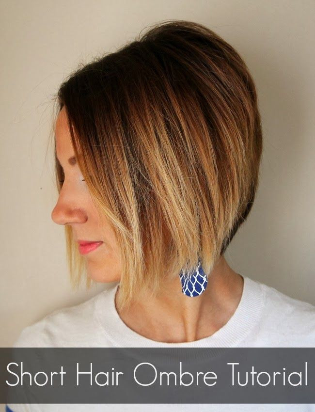 Short Ombre Hair DIY
 How to color your own ombre short hair ombre tutorial