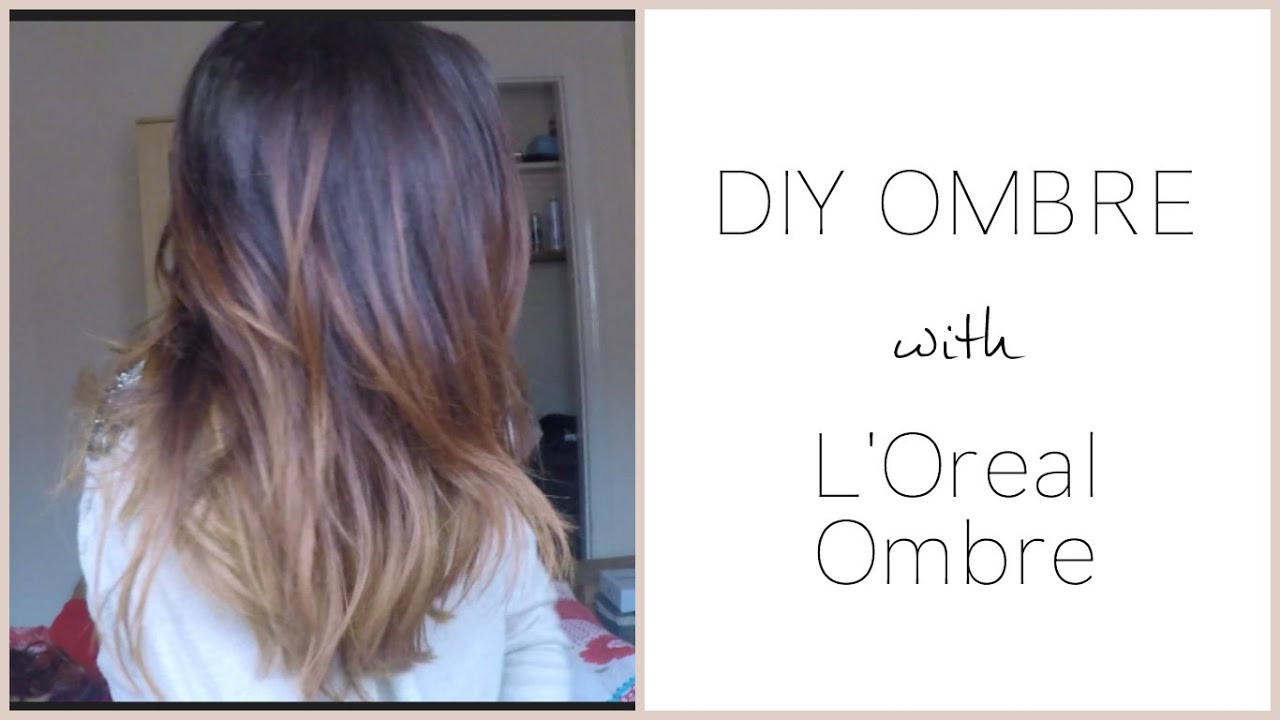 Short Ombre Hair DIY
 DIY Ombre Dark Brown Hair L Oreal Preference Review
