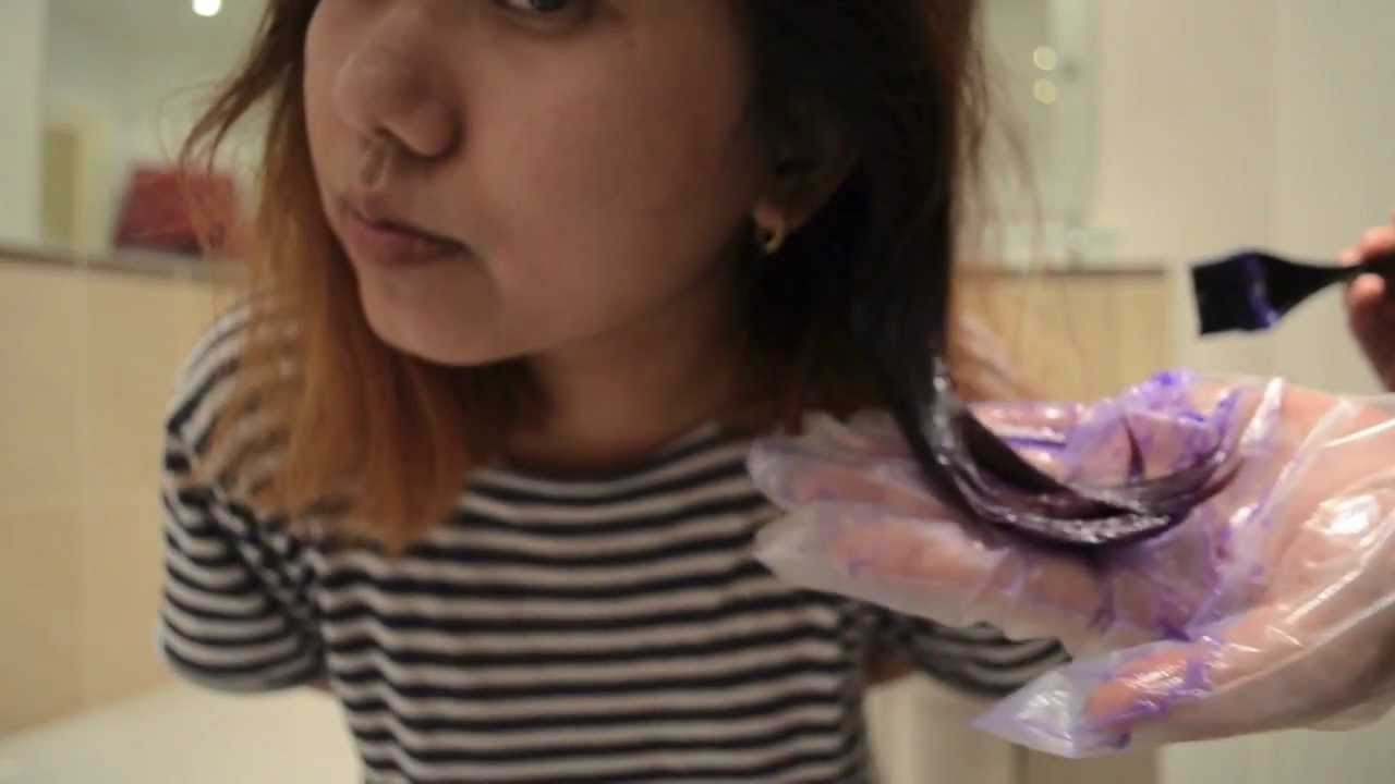 Short Ombre Hair DIY
 Ombre Hair Dye Lilac short DIY Tutorial