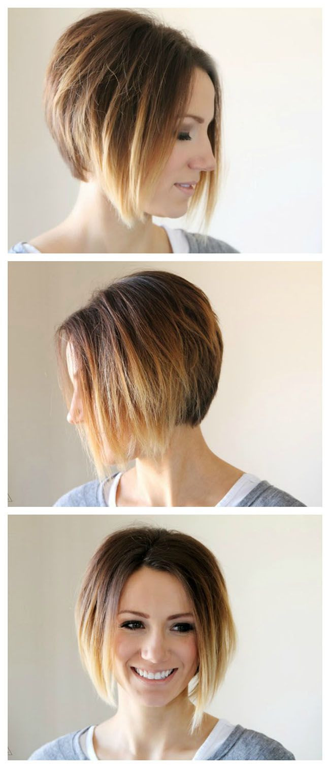 Short Ombre Hair DIY
 The Great Hair Post short hair pixie cuts ombre short