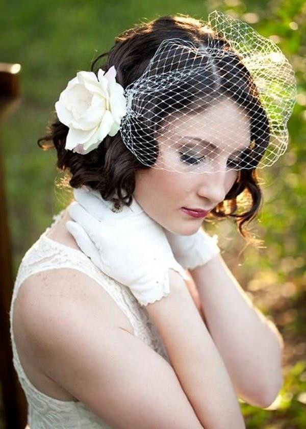 Short Wedding Hair With Veil
 40 of the Most Amazing Wedding Hairstyles for Your Big Day
