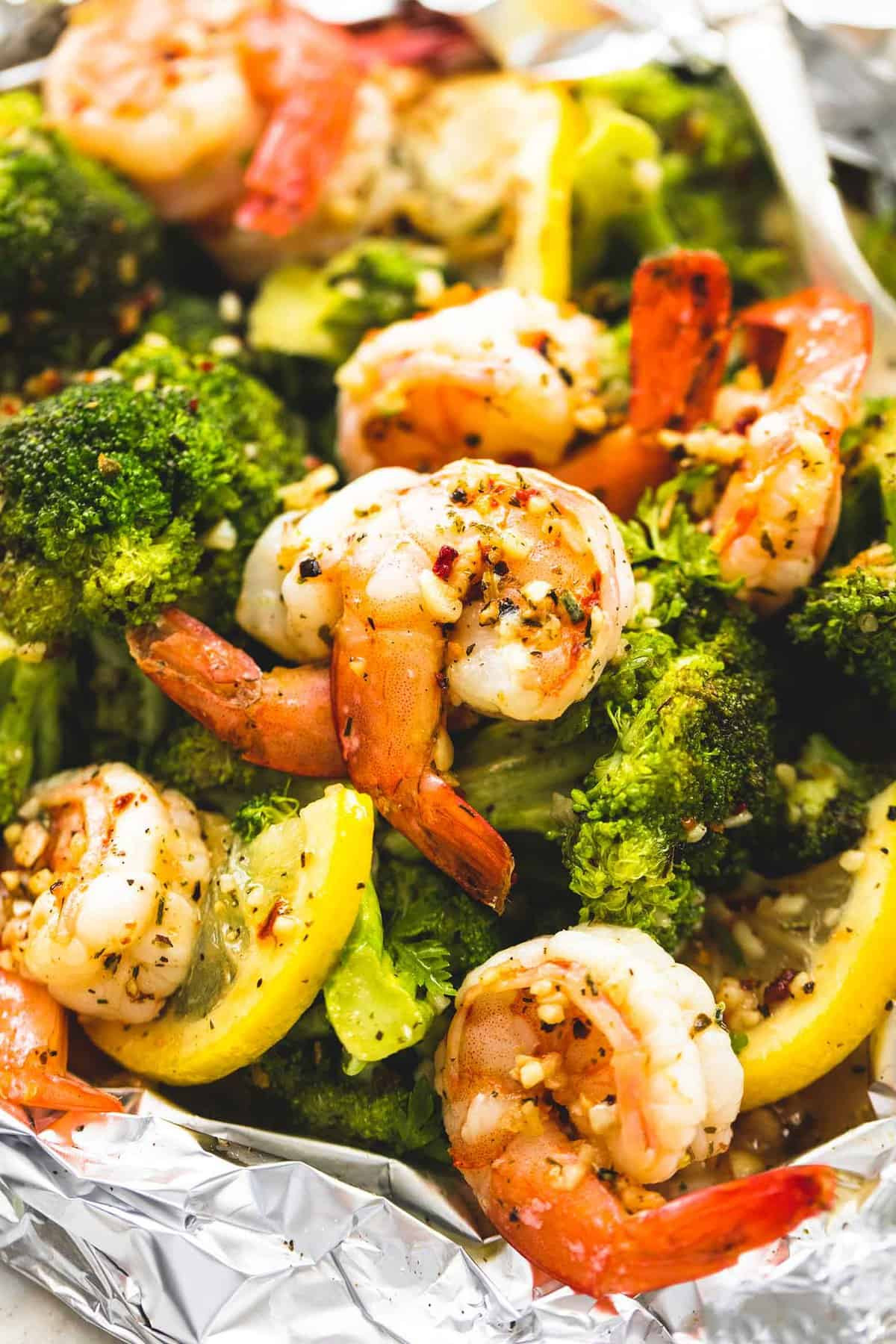 Shrimp And Broccoli Recipes
 Lemon Herb Shrimp and Broccoli Foil Packs