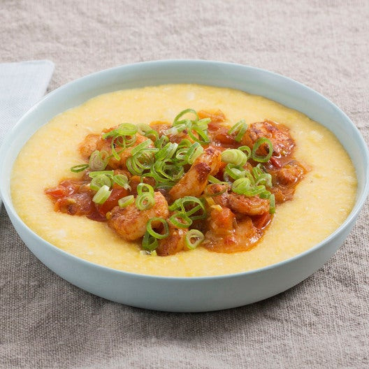 Shrimp And Cheddar Grits
 Recipe Paprika Shrimp & Cheddar Grits with Tomato & Sweet