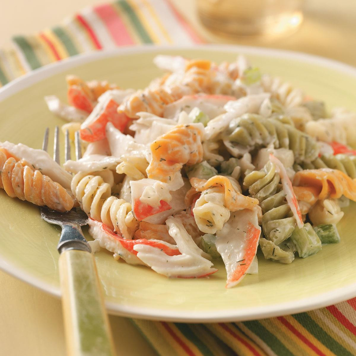 Shrimp And Crab Salad
 Pasta Crab Salad Recipe