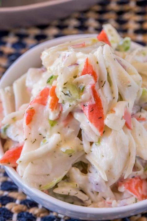 Shrimp And Crab Salad
 Crab Salad with celery and mayonnaise is a delicious and