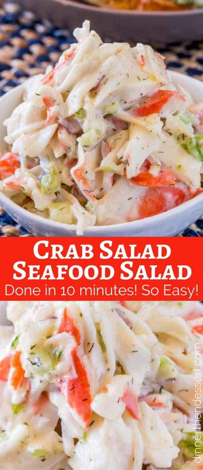 Shrimp And Crab Salad
 Crab Salad Seafood Salad Dinner then Dessert