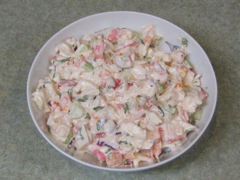 Shrimp And Crab Salad
 Creamy Crab And Pasta Salad Recipe — Dishmaps