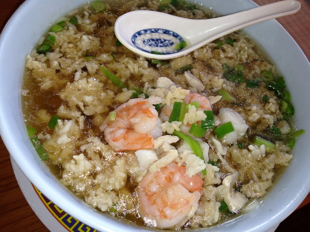 Shrimp And Rice Soup
 Tasty sizzling rice soup with a few large shrimp Yelp