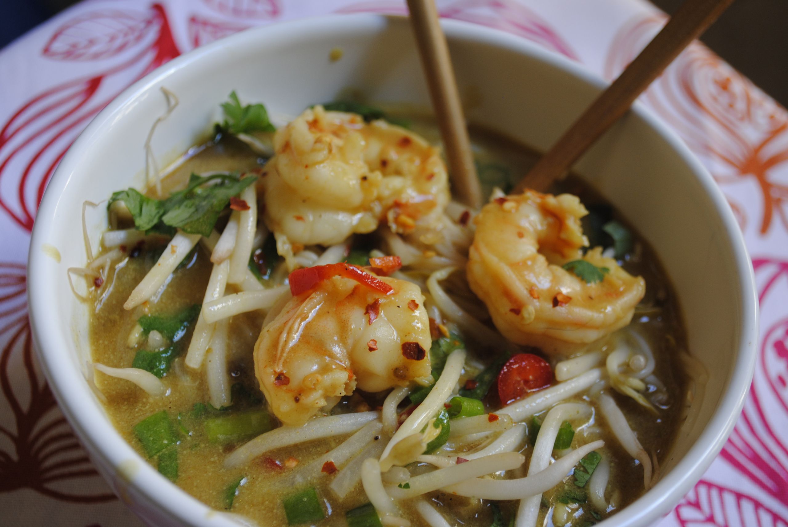 Shrimp And Rice Soup
 Shrimp Curry Noodle Soup