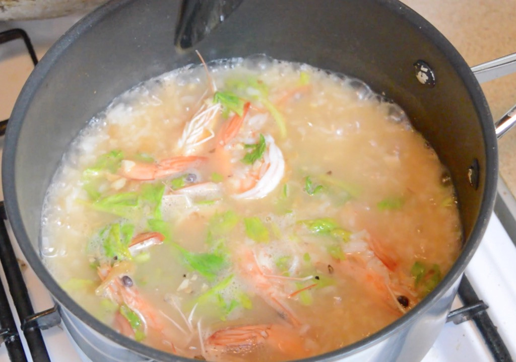 Shrimp And Rice Soup
 Thai Rice Soup Recipe Khao Tom Gung