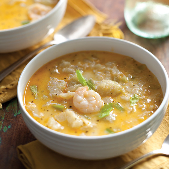 Shrimp And Rice Soup
 Cream of Mirliton and Shrimp Soup Louisiana Cookin