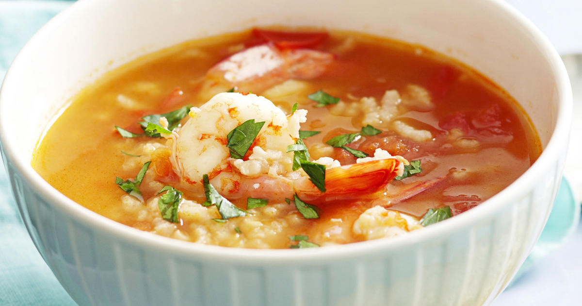 Shrimp And Rice Soup
 Spanish Shrimp and Rice Soup