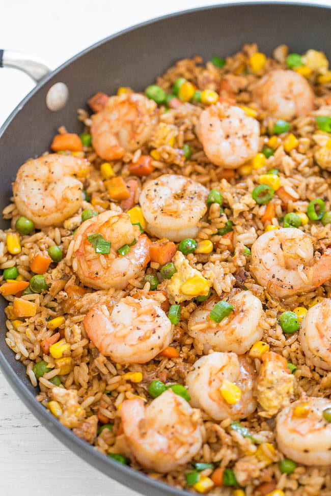 Shrimp Fried Rice Recipe Easy
 Easy Better Than Takeout Shrimp Fried Rice Averie Cooks