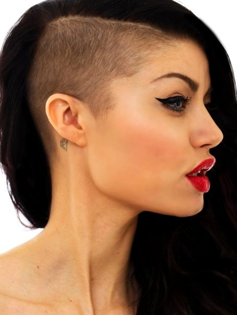 Side Shaved Hairstyle Female
 SIAH STYLE Side Shaved Hairstyle