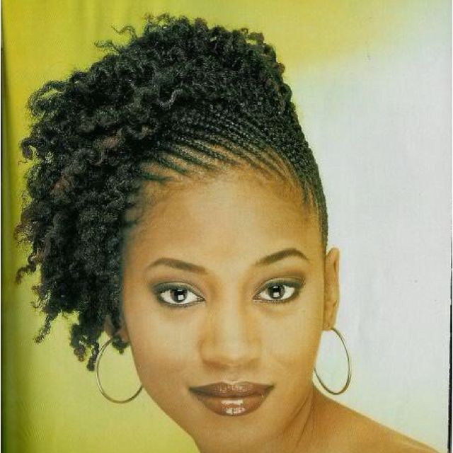 Side Twist Hairstyle On Natural Hair
 Cute side flat twist out