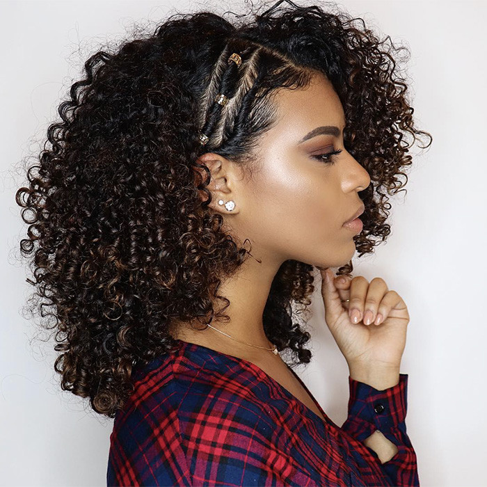 Side Twist Hairstyle On Natural Hair
 Side Swept Curls Hairstyles