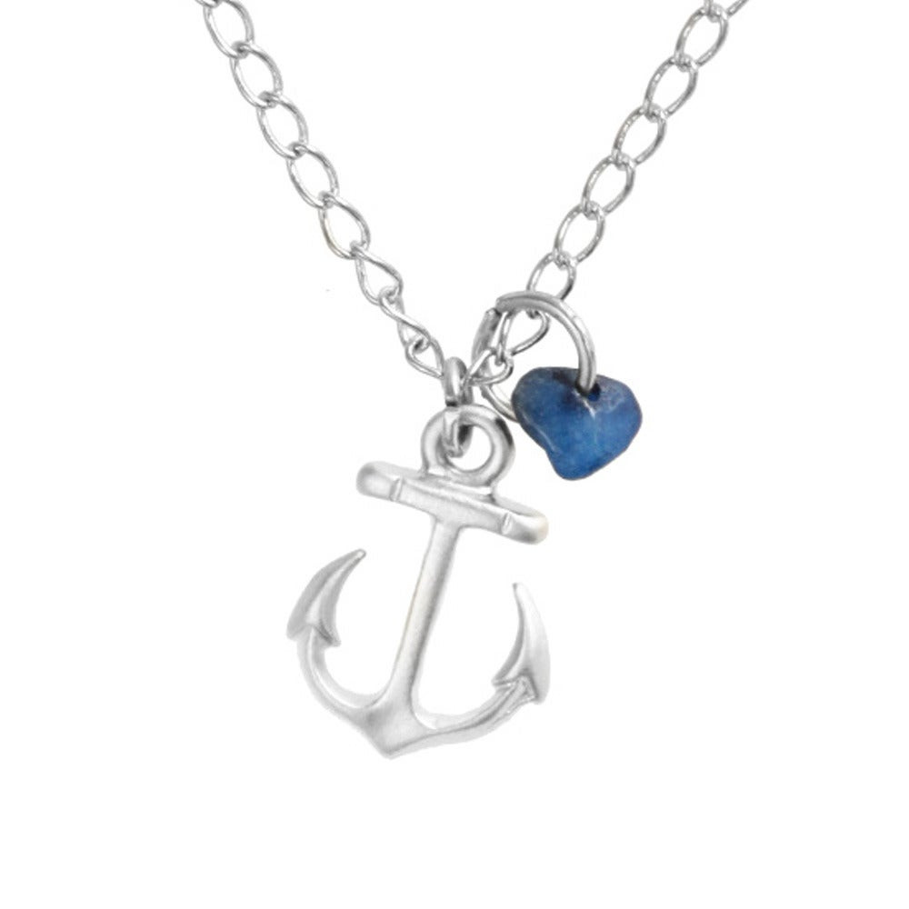 Silver Anchor Necklace
 NauticalWheeler — Silver Anchor Necklace