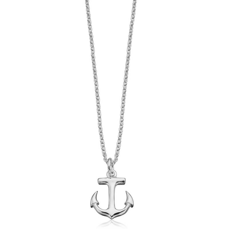 Silver Anchor Necklace
 Sterling Silver Anchor Necklace
