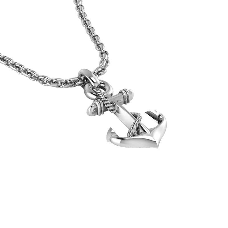 Silver Anchor Necklace
 Sterling Silver Anchor Necklace