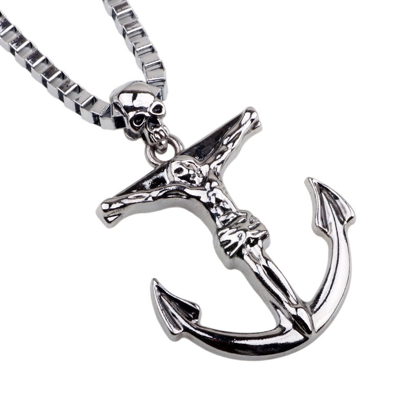 Silver Anchor Necklace
 Sterling Silver Anchor Pendant Necklace the devil necklace