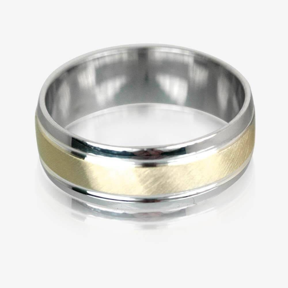 Silver And Gold Wedding Bands
 Awesome weight of wedding band Matvuk