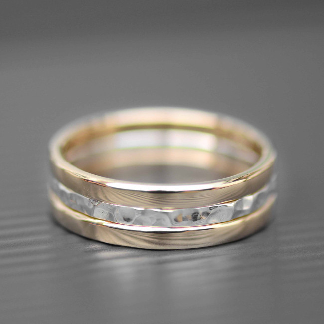 Silver And Gold Wedding Bands
 Gold and Silver Rings LWSilver