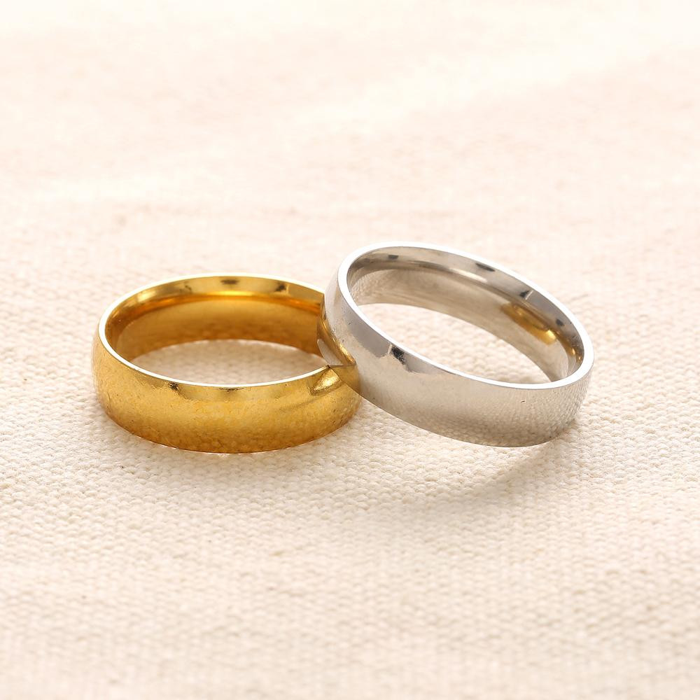 Silver And Gold Wedding Bands
 Gold fort Fit Dome Wedding Ring Silver Traditional