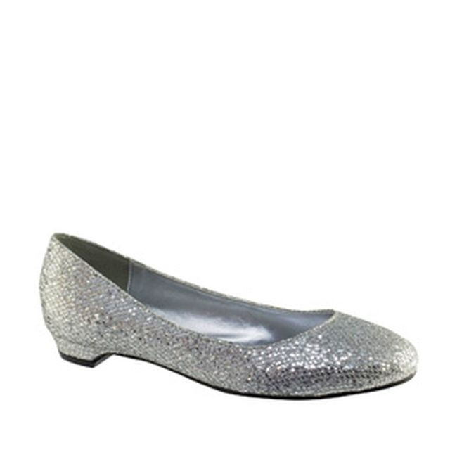 Silver Flat Shoes For Wedding
 Touch Ups Tamara Silver Sparkle Wedding Ballet Flat Bridal