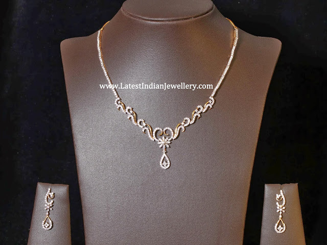 Simple Diamond Necklace
 Stylish Simple Diamond Necklace Sets