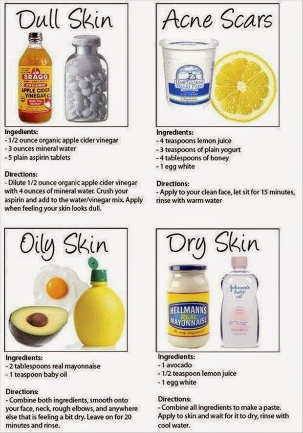 Simple DIY Face Masks
 Health & nutrition tips Homemade Face Mask Recipes