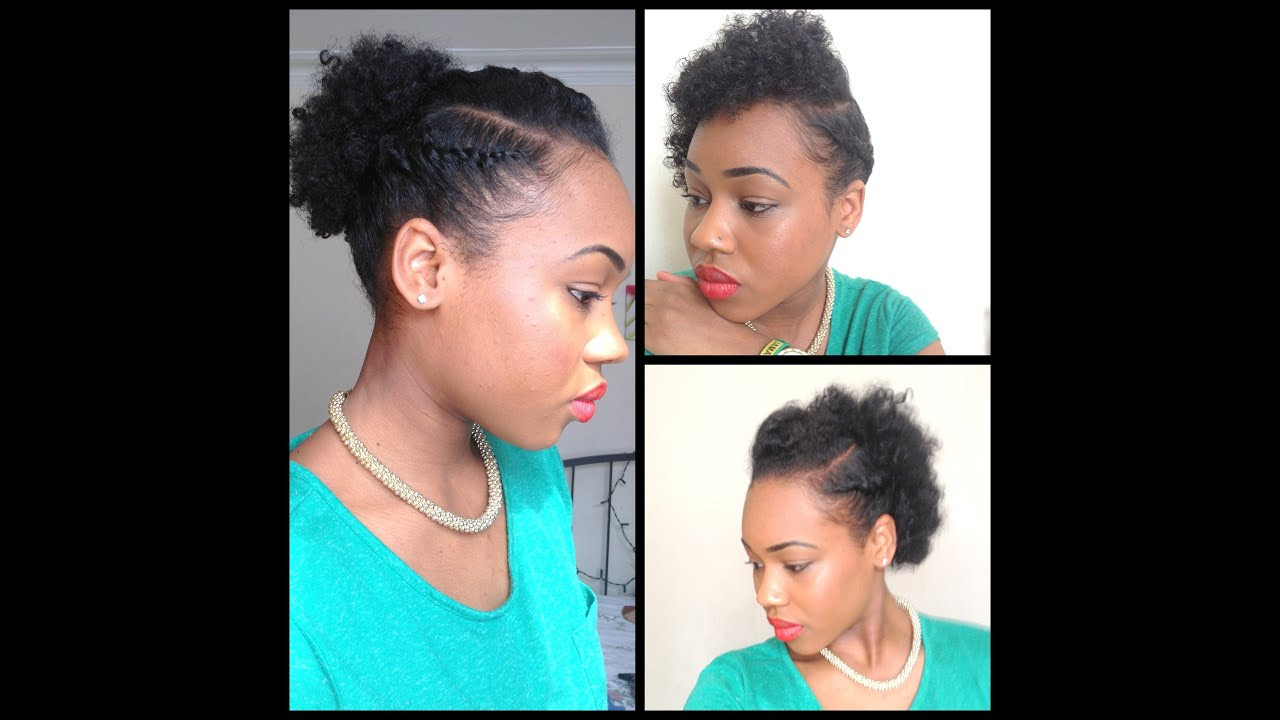 Simple Hairstyles For Short Natural Hair
 32 3 Quick Easy style for short Natural Hair wash and